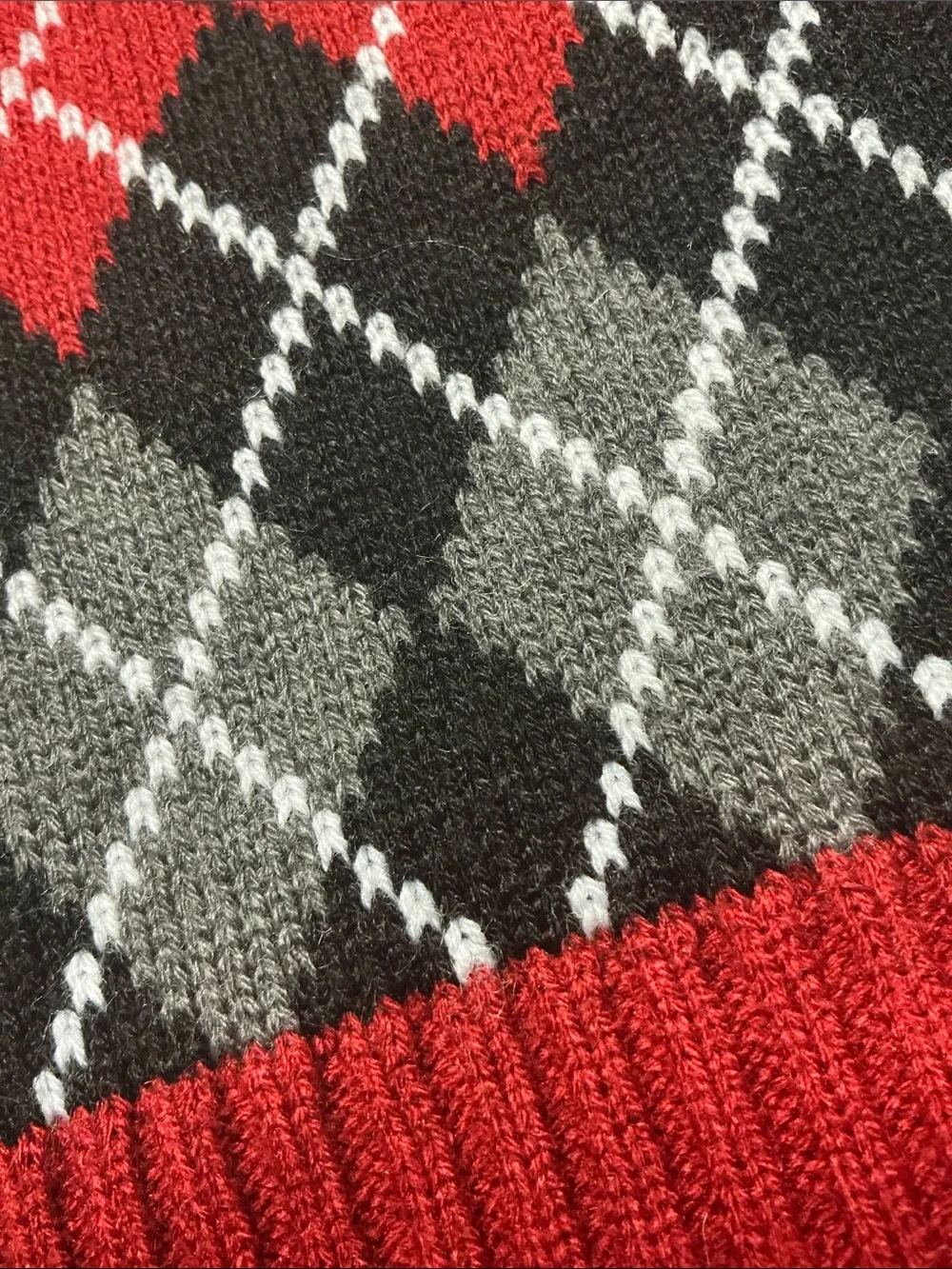 Argyle Knit Dog Sweater Vest